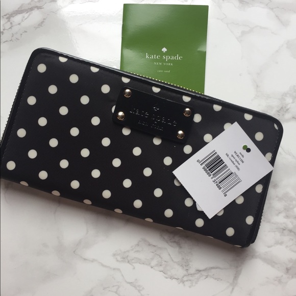 kate spade Handbags - NWT Kate Spade Polka Dot Wallet